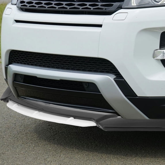 Masteelf White Front Bumper Spoiler Lip Exterior Car Accessories for Enhanced Style and