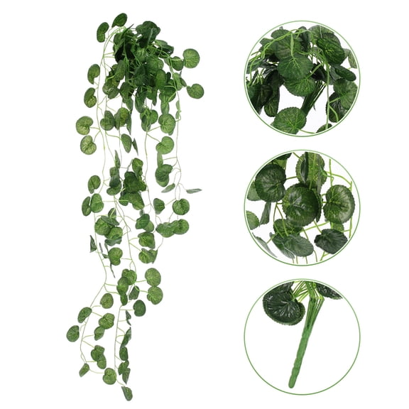 Masteelf FRCOLOR 1 Set Garden Wall Mounted Plant Vine Ornament Simulated Rattan Hanging Decor