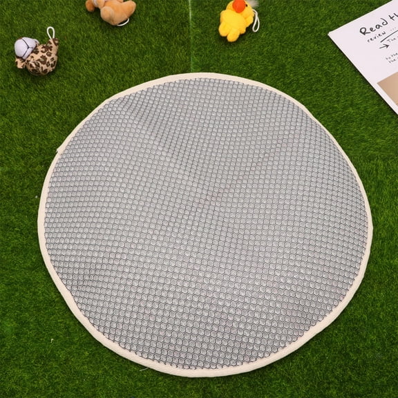 Masteelf Fabric Carpet Embroidery Materials Crewel Carpet 38.00X38.00X0.40CM White