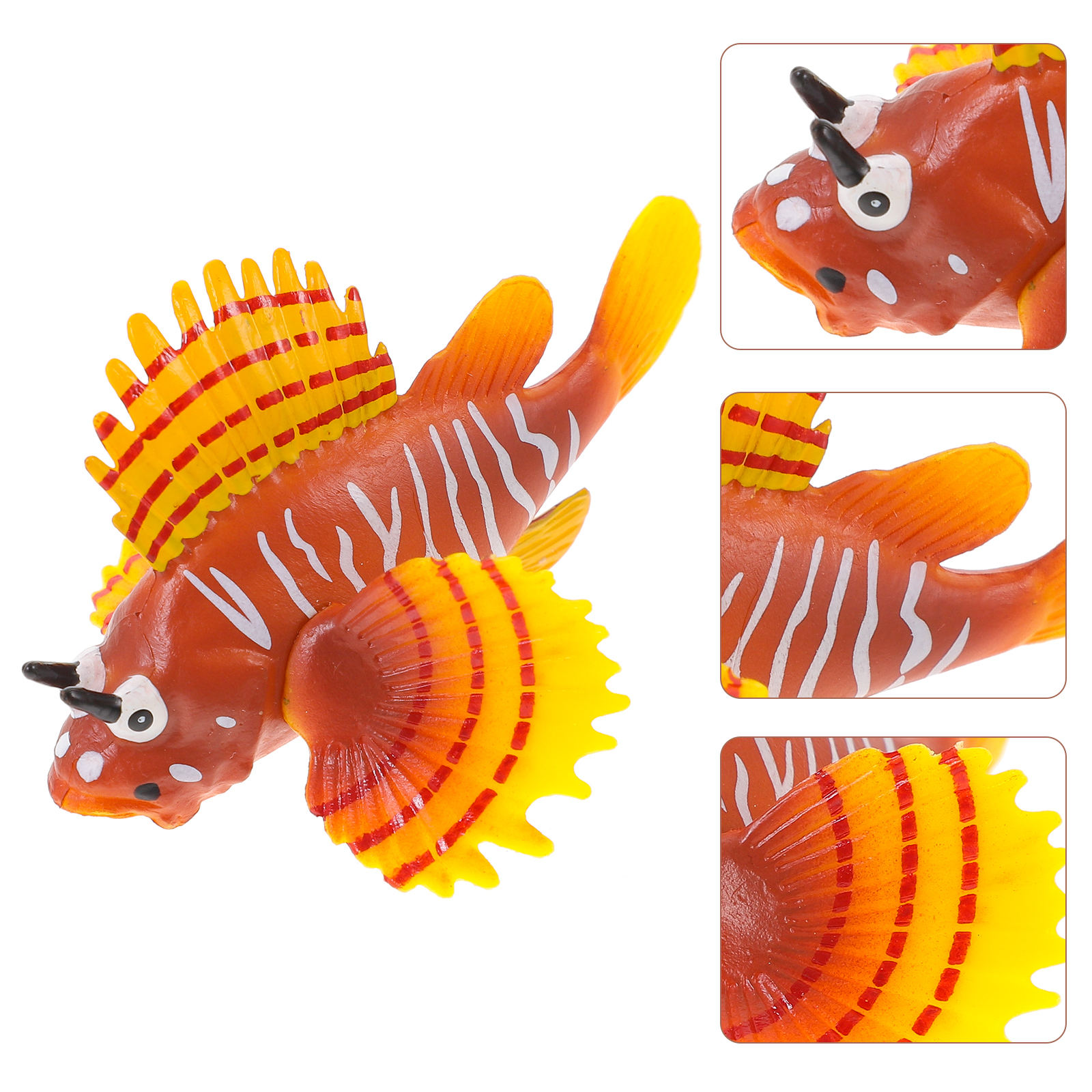 Masteelf Fish Figurine Simulation Fish Figure Plastic Animal Model ...