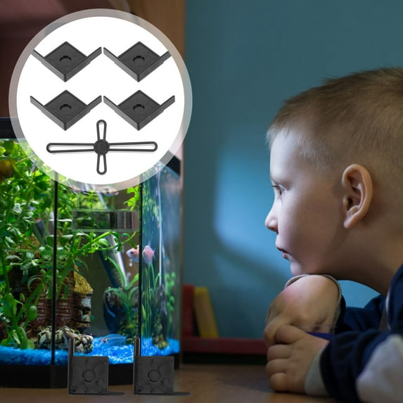 Masteelf Fish Tank Bracket Bumper Tanks Bottom Base Corner Protector ...