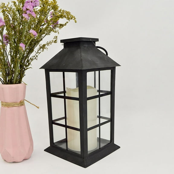 Masteelf  Flameless Flickering Electronic Candle Storm Lantern Lamp Wind