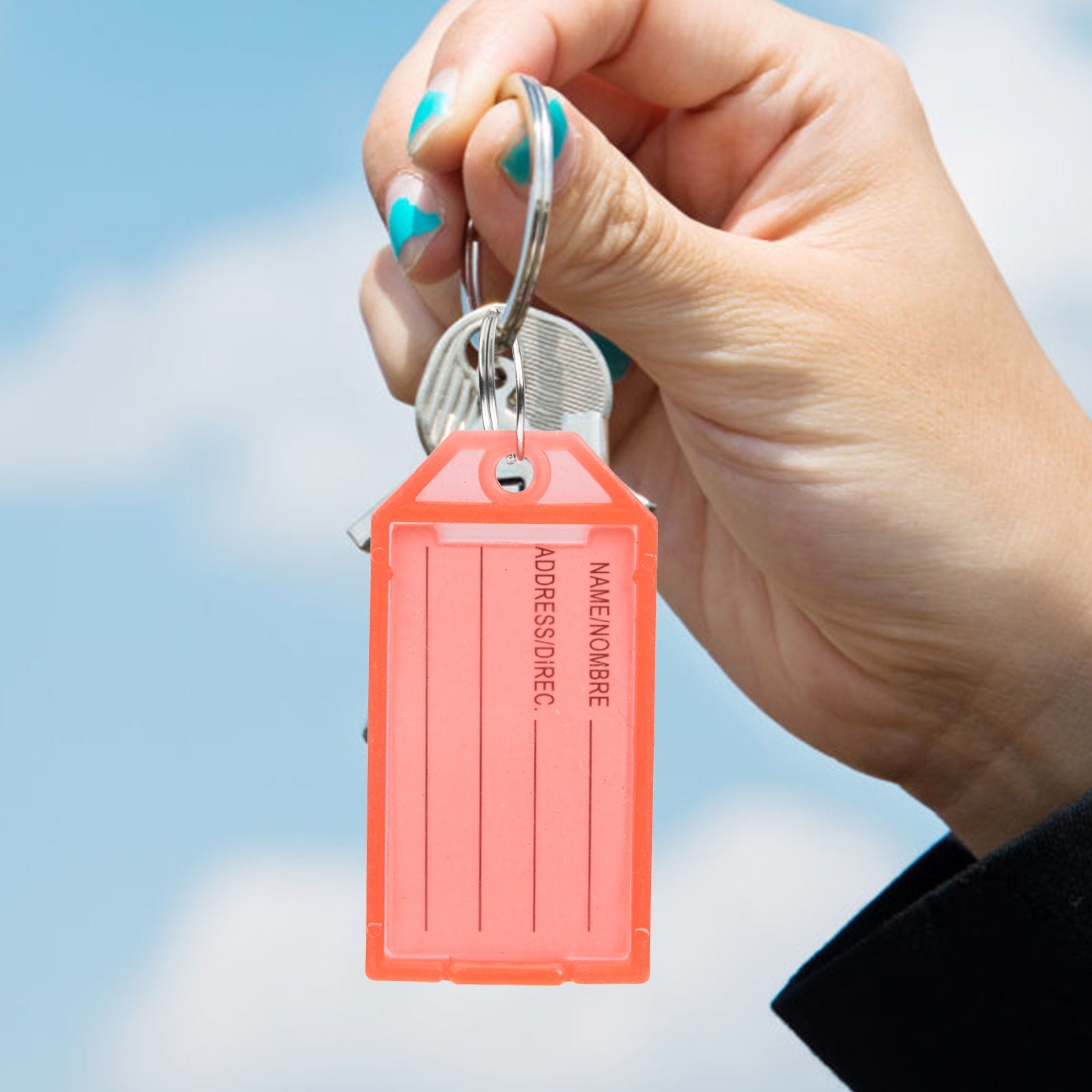 Masteelf Flexible Key Labels 25Pcs Assorted Color Rectangular Shape for ...