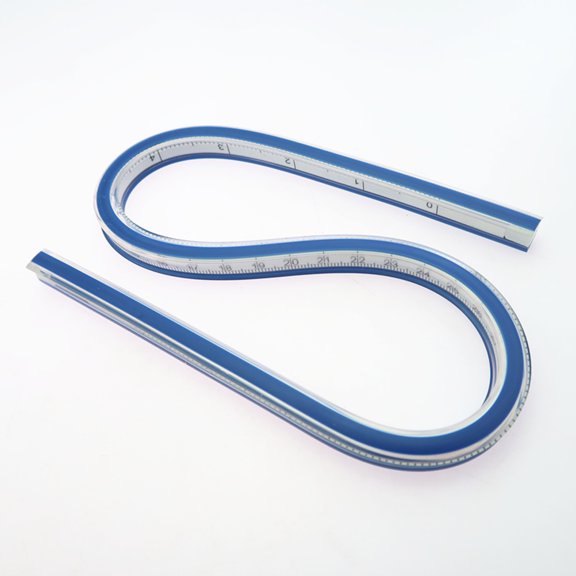 Masteelf Flexible Measuring Tape 40cm Multi-Purpose Plastic and Metal Tape for Drafting Engineering Construction Use