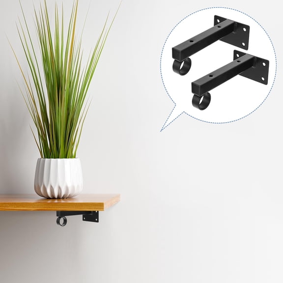 Masteelf  Floating Shelves Wall Mounted Storage Shelf Bracket Circle