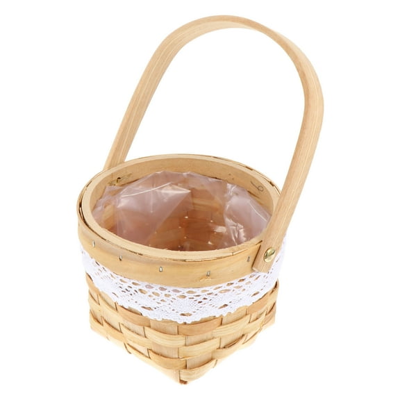 OFFIGAM Hand Woven Basket for Storage Use Beige Color Plastic Multi Functional Container