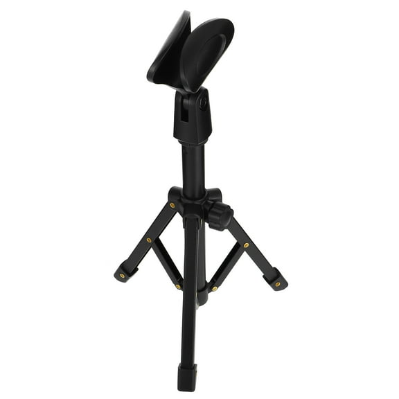 Masteelf  Foldable Microphone Tripod Stand Desktop Accessories Stands Office Black