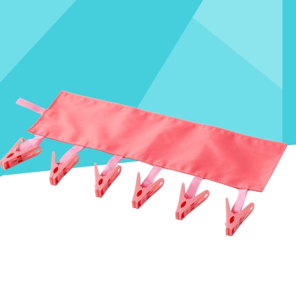 Masteelf  Folding Hanger Laundry Hangers Clothes Hanging Rack Travel Red