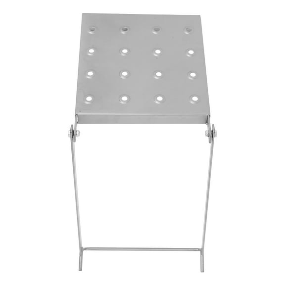 Masteelf  Folding Ladder Small Platform Ladders Support Stacker Work Silver