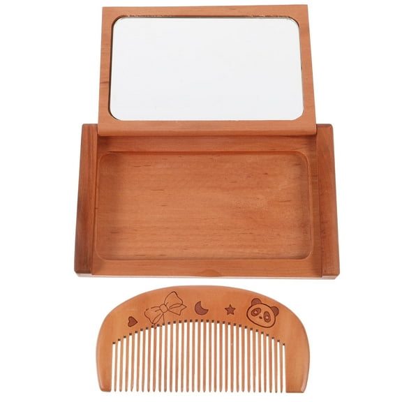 Masteelf Folding Mirror Portable Compact Travel Mirror with Comb Small Size Perfect for On the Go