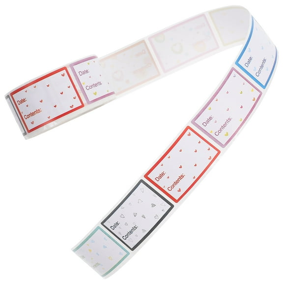 Masteelf Food Label Stickers Self-adhesive Labels Blank Simple Restaurant Supplies Dating