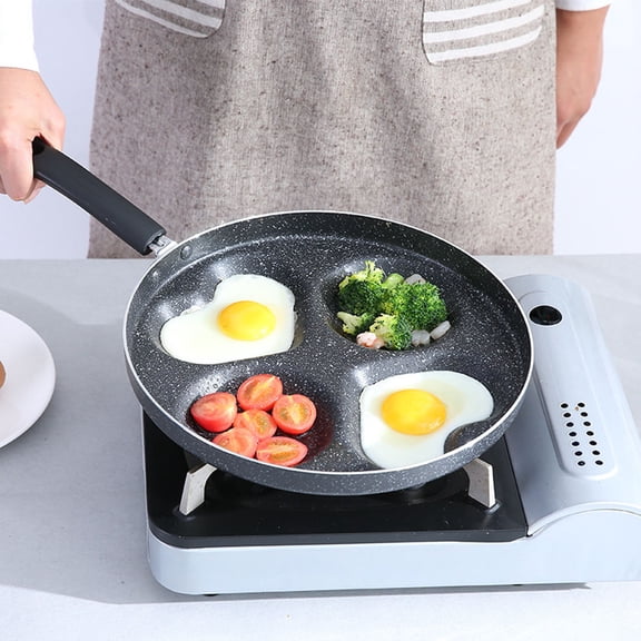 OFFIGAM Heart Shape Frying Pan Non-Stick Machong Stone 1Pack 11Inch
