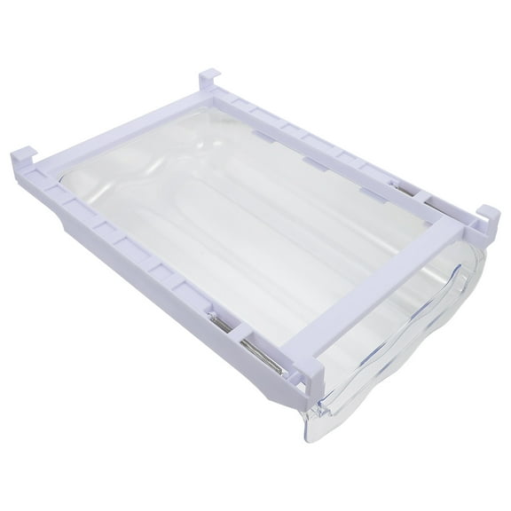 Masteelf White Refrigerator Box Tray Drawer Holder Organizer for Fridge Storage Tiers