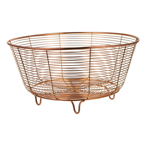 Masteelf Fruit Basket Bowl Mesh Wire Stainless Steel Fruit Storage Basket Bread Vegetables Holder Food Fruit Serving Container For Home Kitchen Countertop