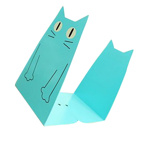Masteelf Cartoon Bookends Sky- 14x10.5cm Fun and Book Supports for Bookshelves