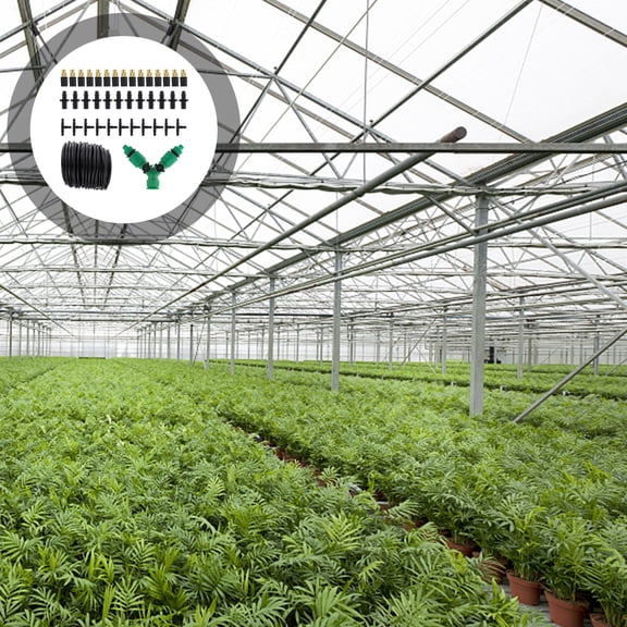 Masteelf  Garden Irrigation System Atomizing Nozzle Set Tubing Kit Atomizer