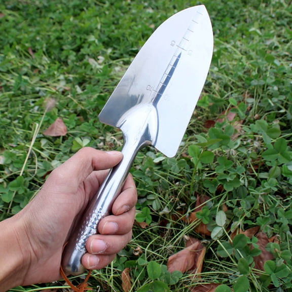 Masteelf  Gardening Spade Household Shovel for Shovels Digging Hand Trowel Silver