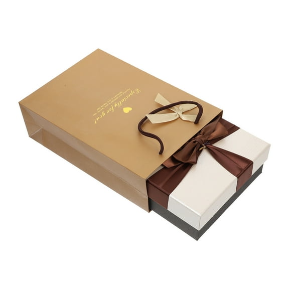 Masteelf Gift Paper Container Valentines Day Boxes for Clothes Bride Baby Beige