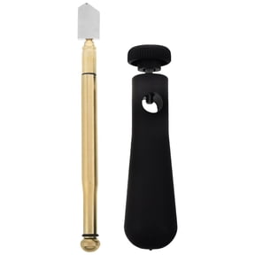 Masteelf Glass Cutter with Torque Bar, Ergonomic Handle for Home Use, Smooth Cutting Thick Tiles, Plastic, Assorted Colors, 1 Set