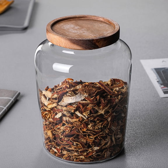 Masteelf  Glass Jar Preserving Storage Grain Containers for Food Transparent