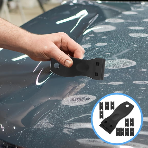 Masteelf  Glue Removal Blade Crevice Plaster Scraper Cleaning Man Black