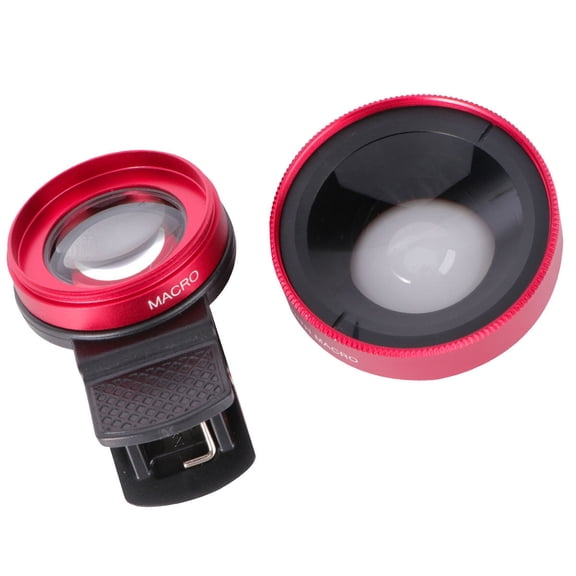 Masteelf Golden 2-in-1 Phone Camera Lens Set with 0.45X Wide Angle and 12.5X Macro for Photography