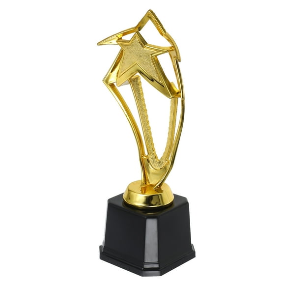 Masteelf Golden Trophy with Plastic Base and Cup Design for Awarding 23.5cm