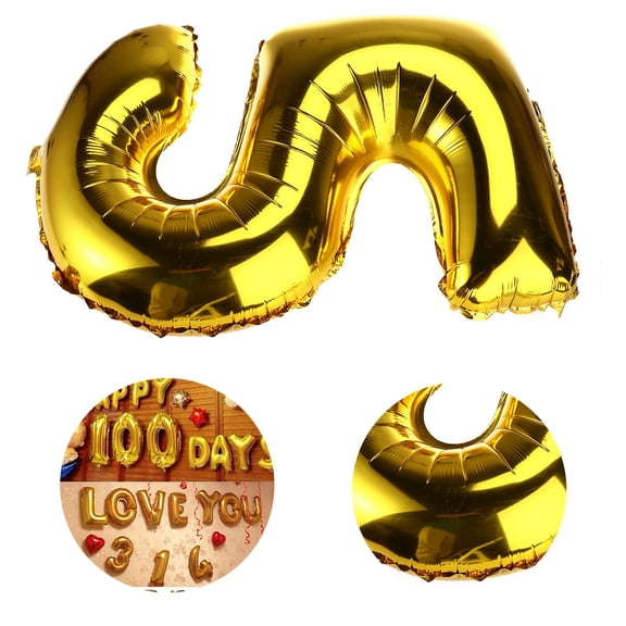 Masteelf Golden Foil Number Balloons for Birthday Party Decoration 32 inch