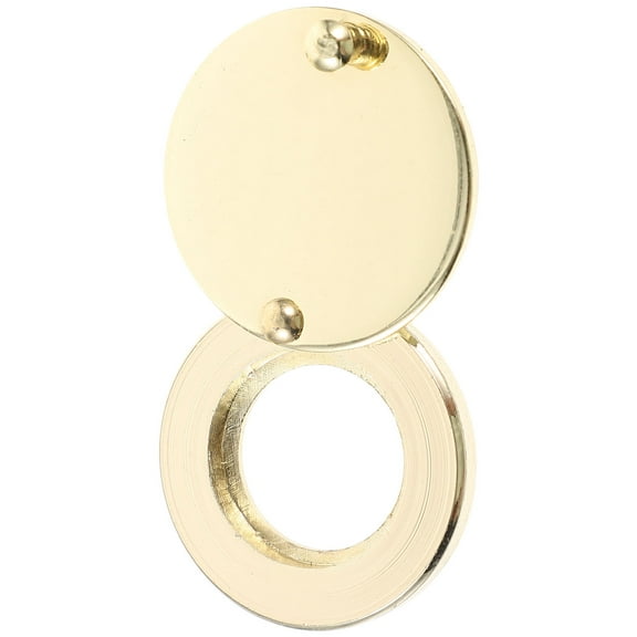 Masteelf Golden Metal Door Peephole Cover for Privacy Protection and Decor 1 Piece