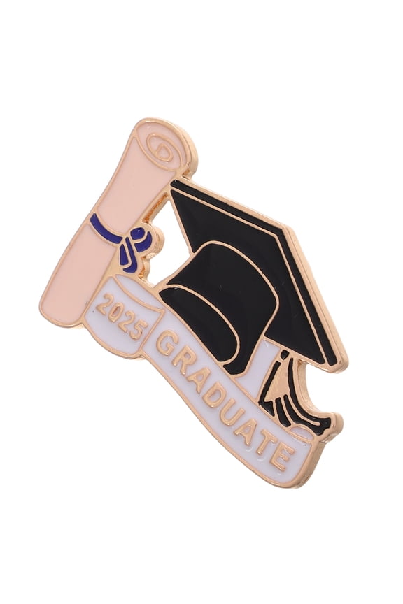 Graduation Cap Lapel Pin Diploma Enamel Pin For High School And College Graduates Black And Golden Brooch For Graduation Keepsake