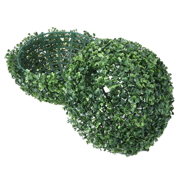 Masteelf Large Artificial Grass Decorative Bowl 48x48CM Green Faux Plant Sphere