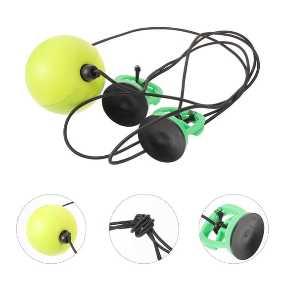 Masteelf Green Boxing Ball with Suction Cup Design for Sports Use PU Material High Elasticity Adjustable Height 1 Set