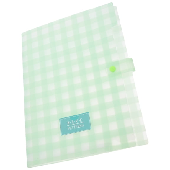 Masteelf Green Portable Expanding File Folder for Storage A4 Paper Organizer with Large Capacity PP Material