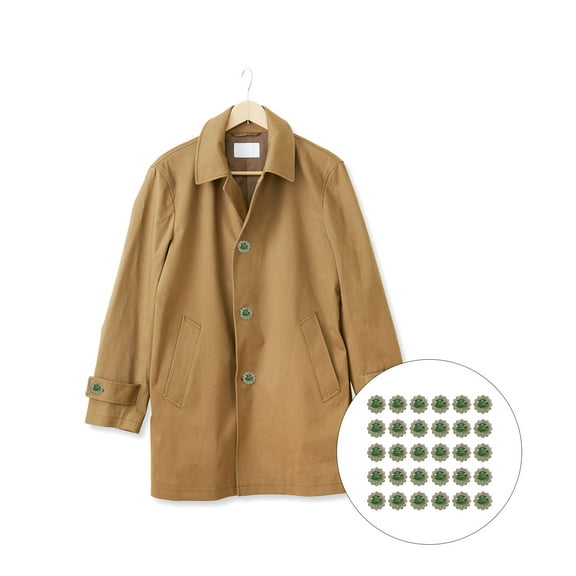 Masteelf Green Sunflower Rhinestone Buttons for DIY Crafts and Sewing Decoration Made of Glass and Alloy