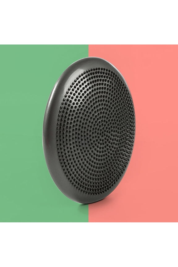 Grey PVC Wobble Cushion Balance Disc for Exercise and Core Stability 13 Inches Diameter