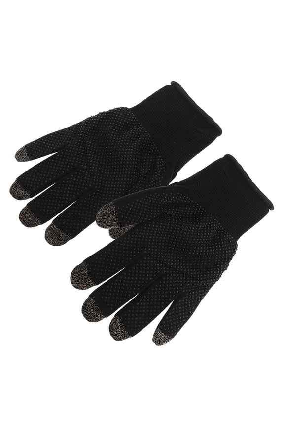 Gloves for Gaming Black Spandex 1 Pair Anti Slip for Game Controllers