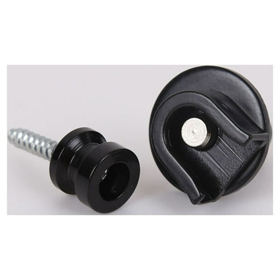 Masteelf Guitar Strap Locks for Electric Bass and Guitar Assorted Color Metal Easy to Install 6Pcs