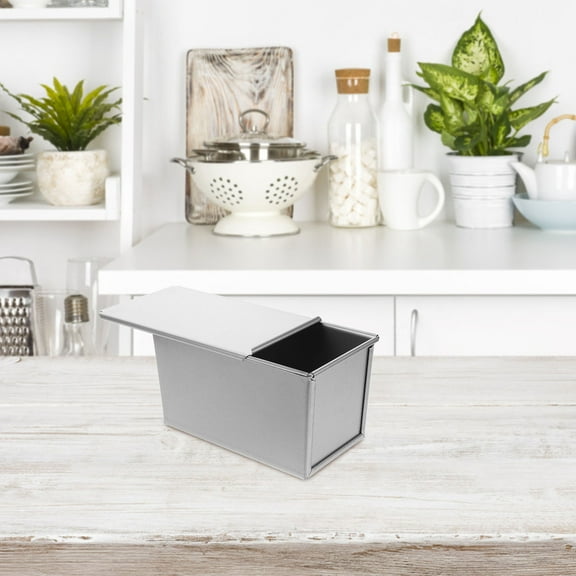 Masteelf HOMEMAXS Non-Stick Loaf Pan with Lid, Rectangular Bread Tin Baking Tray for Homemade Bread and Toast