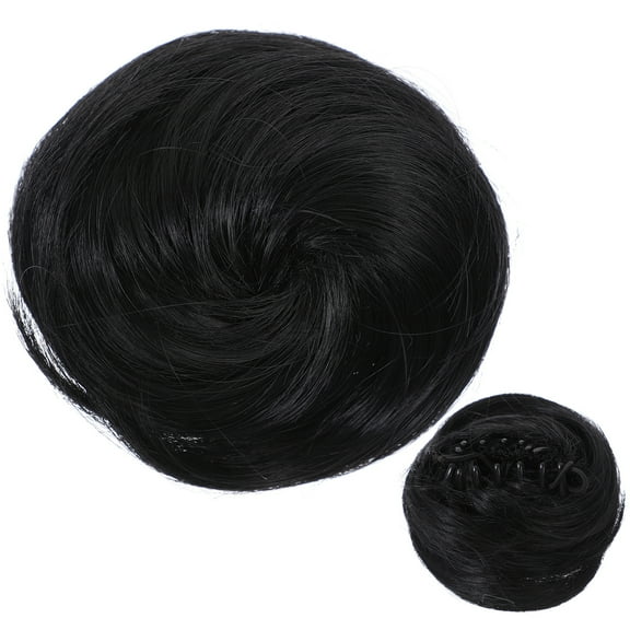 Masteelf  Hair Bun Claw Clip Wig Curly Buns Fake Piece Miss Bride