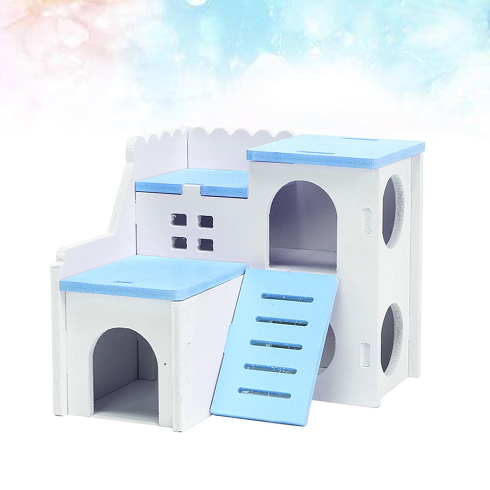 Masteelf Hamster Bedroom Toys Double Layer House Private Space ...