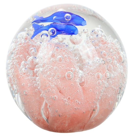Toddmomy Jellyfish Sphere Glass Ball Ornament Decorative 1Pcs