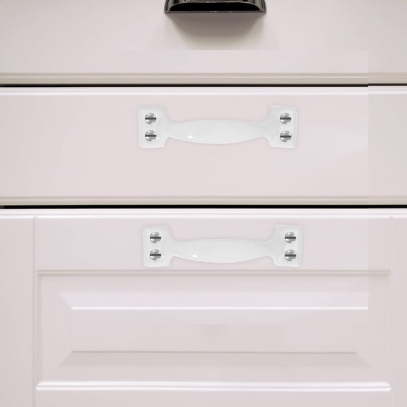 Masteelf White Farmhouse Cabinet Handles Door Knobs Drawer Pulls Rustic Style Hardware