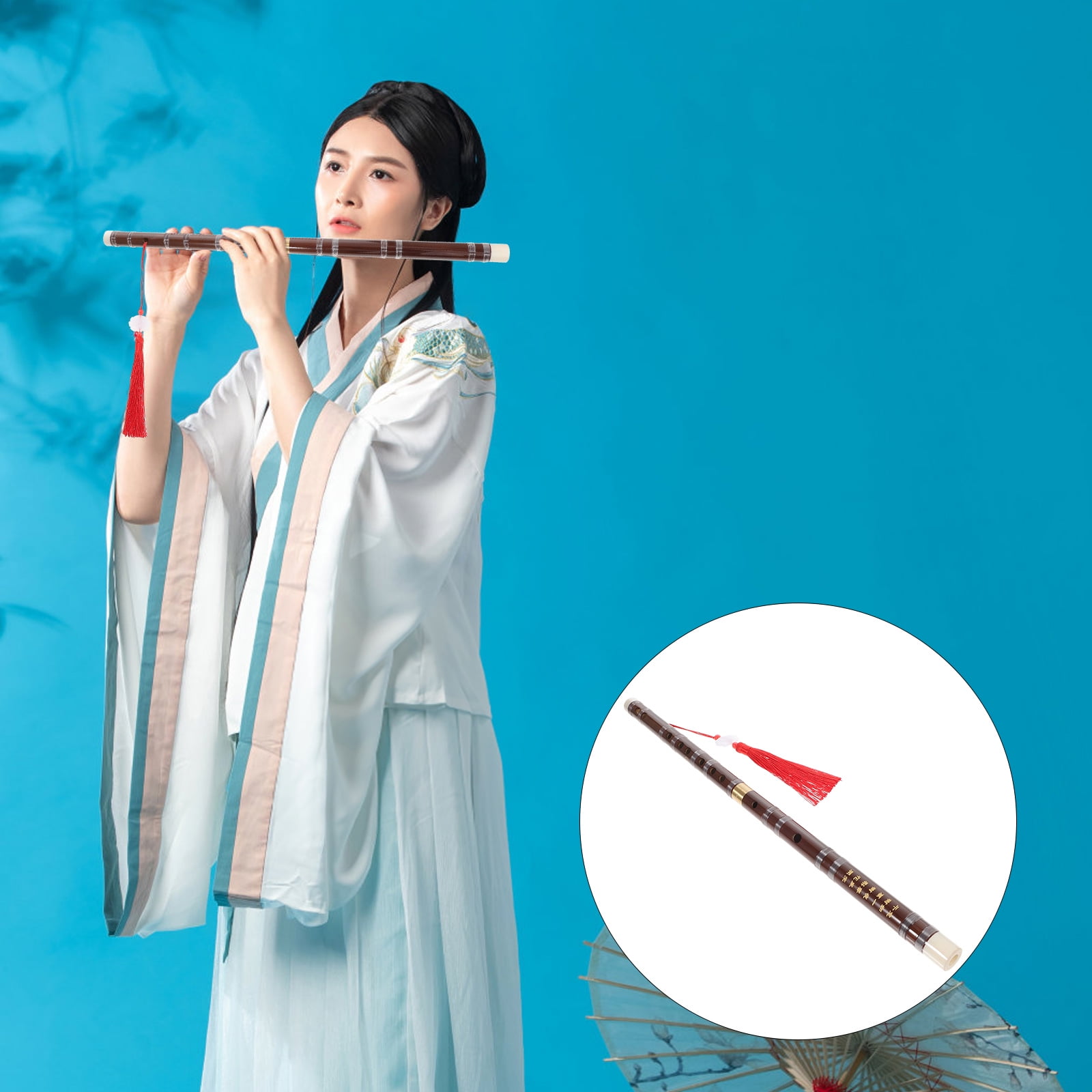 Masteelf Handmade Bamboo Flute Musical Instrument for Music Playing ...