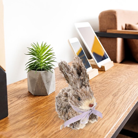 WRITWAA Handcrafted Straw Animal Figurine, Cute Desktop Decoration, Unique Collectible Gift for Friends, 1 Piece Ornament