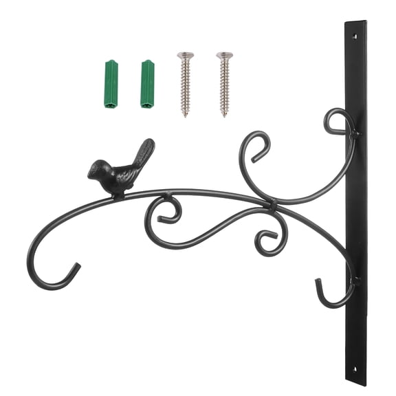 Masteelf  Hanging Plant Hook Ceiling Hooks Fence Decorations Outdoor Rustic Black