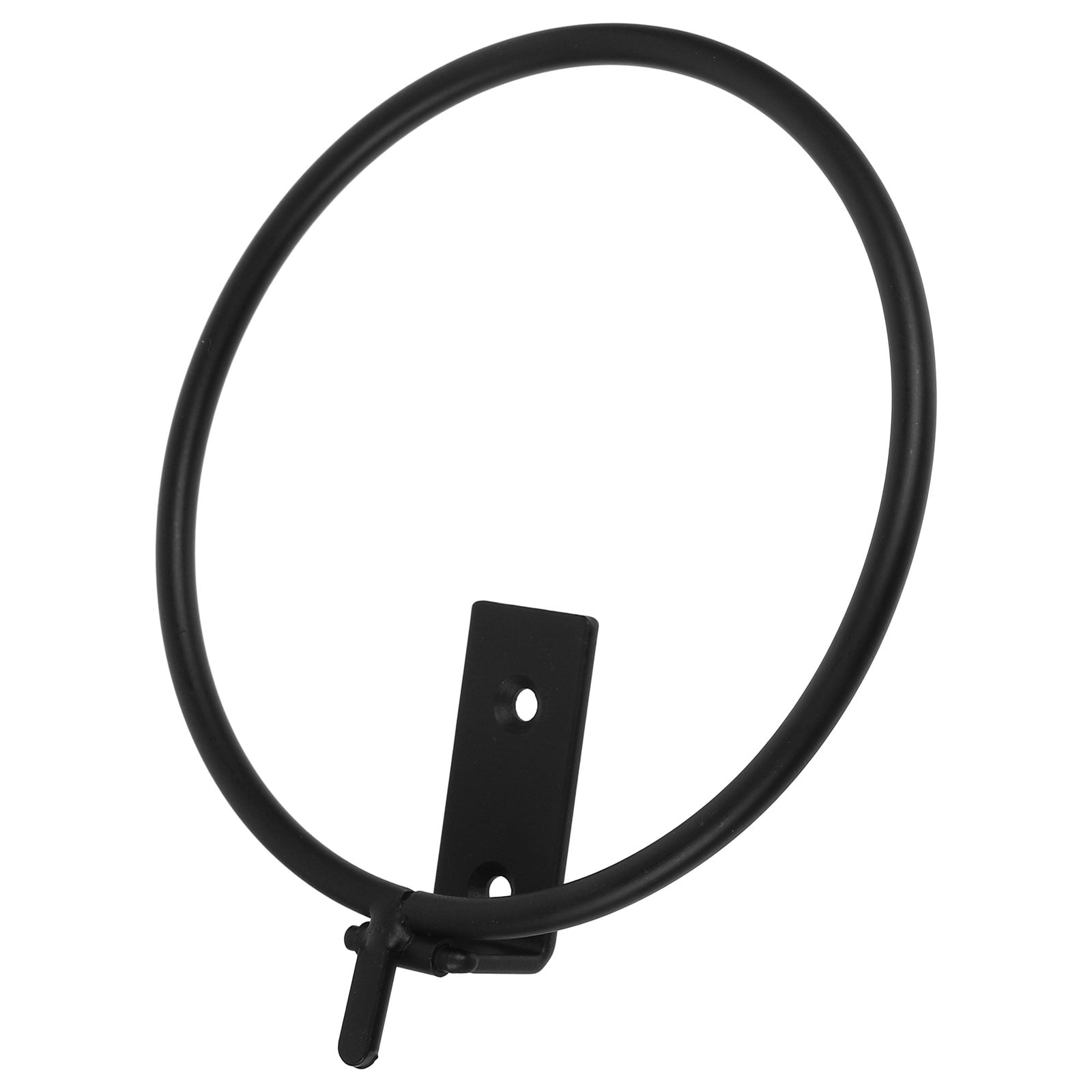 Black Wall Mounted Flower Pot Holder Ring for Storage Use Made of Iron ...