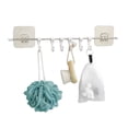 thumbnail image 1 of Masteelf  Hanging Shower Curtain Hooks Sponge Holder for Kitchen Sink White, 1 of 8