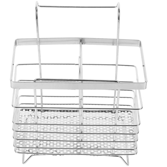 Masteelf Hanging Utensil Draining Rack Stainless Steel Chopstick Holder Draining Rack for Kitchen Utensil Storage Modern Cutlery Drainer