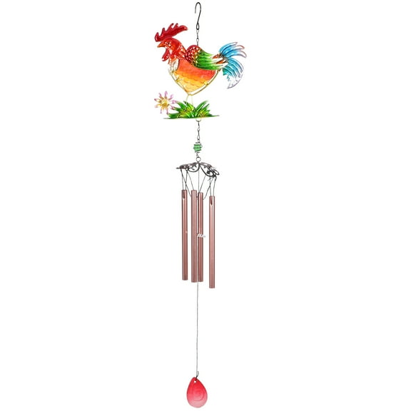 Masteelf Hanging Wind-bell Iron Rooster Wind Chime Chime (Assorted Color)