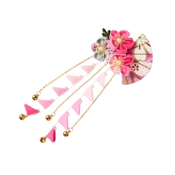Masteelf Headpieces Japanese Style Hairpin Tassel Hair Clip Baby 18.00X7.00X3.00CM Pink